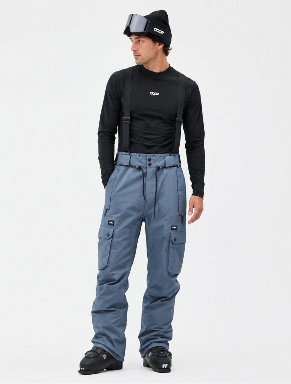 Dope Snow Blizzard FW21 men’s ski snowboard pants blue gray size L waterproof